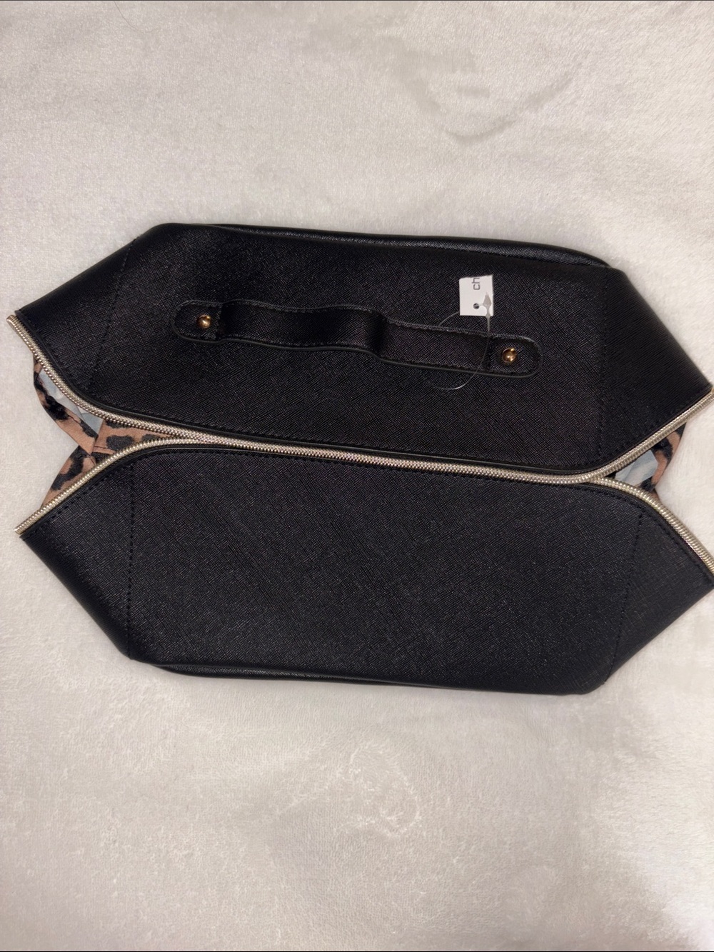 Chico's Black Travel Cosmetic Makeup Bag